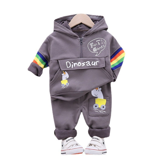 Baby dinosaur hoodie and pants set