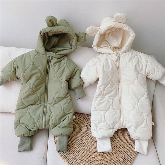 Baby Bears Thickened Warm jumpsuit - Adorable Attire