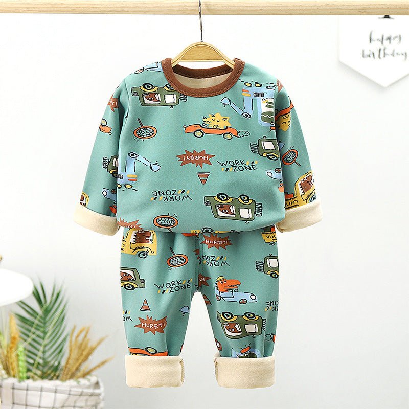 Fleece lined Pajama Set - Adorable Attire