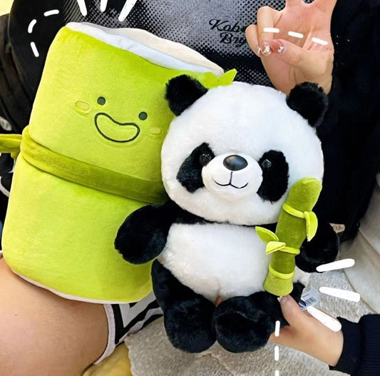 Panda plush Pillow toy - Adorable Attire