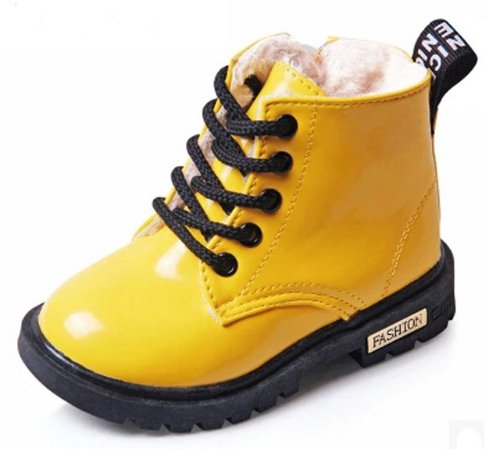PU Leather Waterproof Martin Boots - Adorable Attire