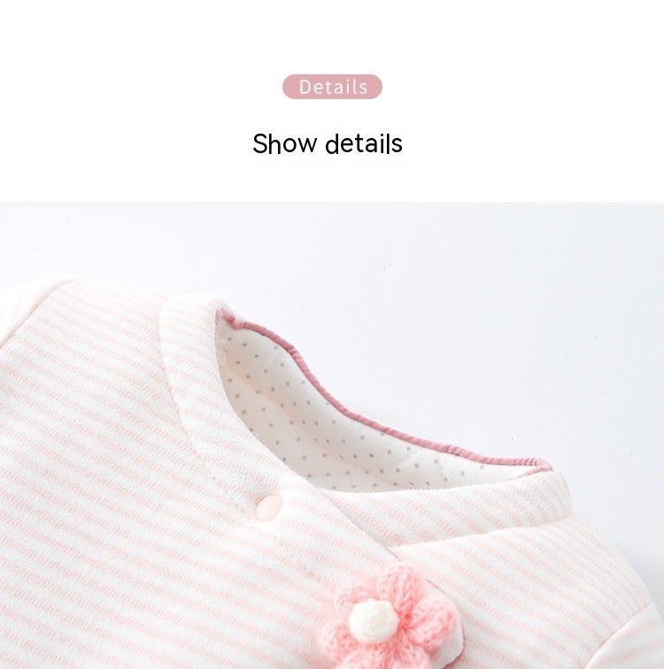 Thick pink flower jumpsuit - Adorable Attire
