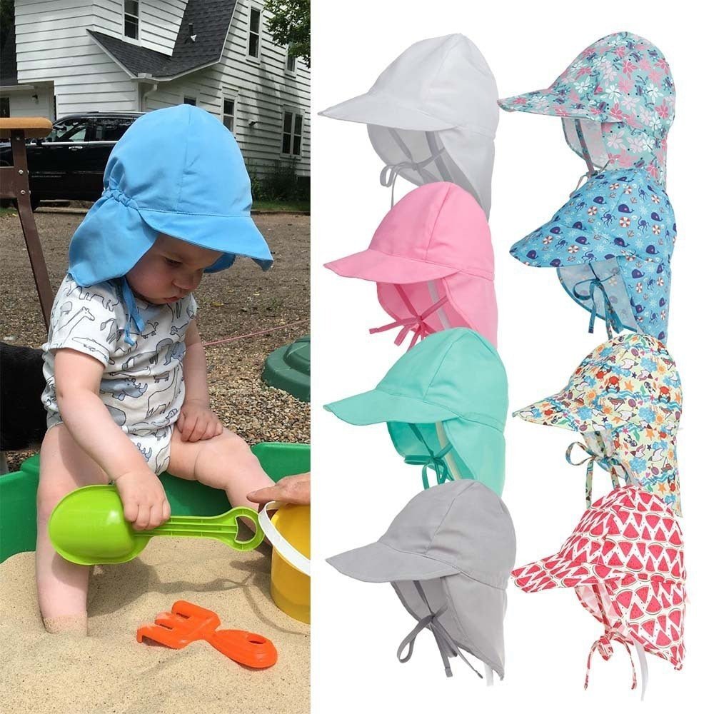 Wide Brim Beach UV Protection Sun Caps - Adorable Attire