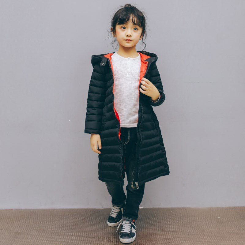 Winter Warm Children Cotton Clothing Mid Length - Adorable Attire